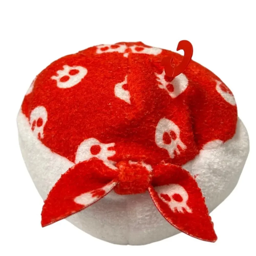 Plush pirate skull hat for your pet xs/s for Halloween